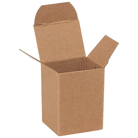 Bsc Preferred 1-1/2 x 1 1/4 x 2'' Kraft Reverse Tuck Folding Cartons, 1000PK RT2SC